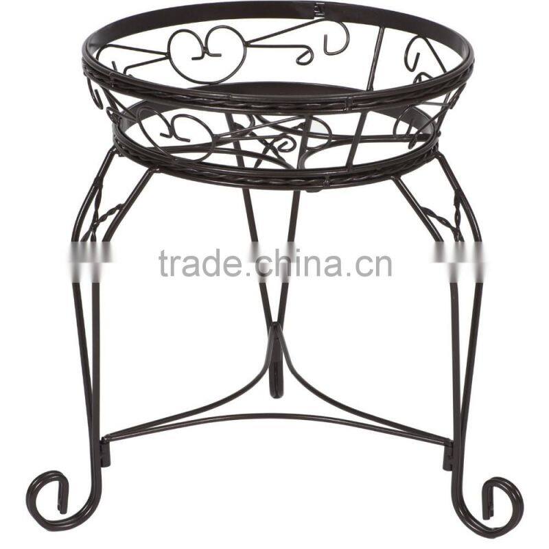 Heavy duty beautful design home decrative metal wire flower pot dislay stand