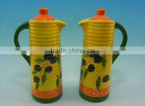 beautiful ceramic vinegar/ oil /sauce /bottle