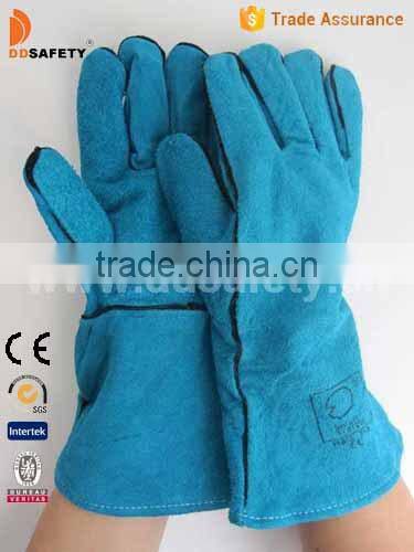 DDSAFETY Wholesale Cheap Welder Leather Glove Safety Glove