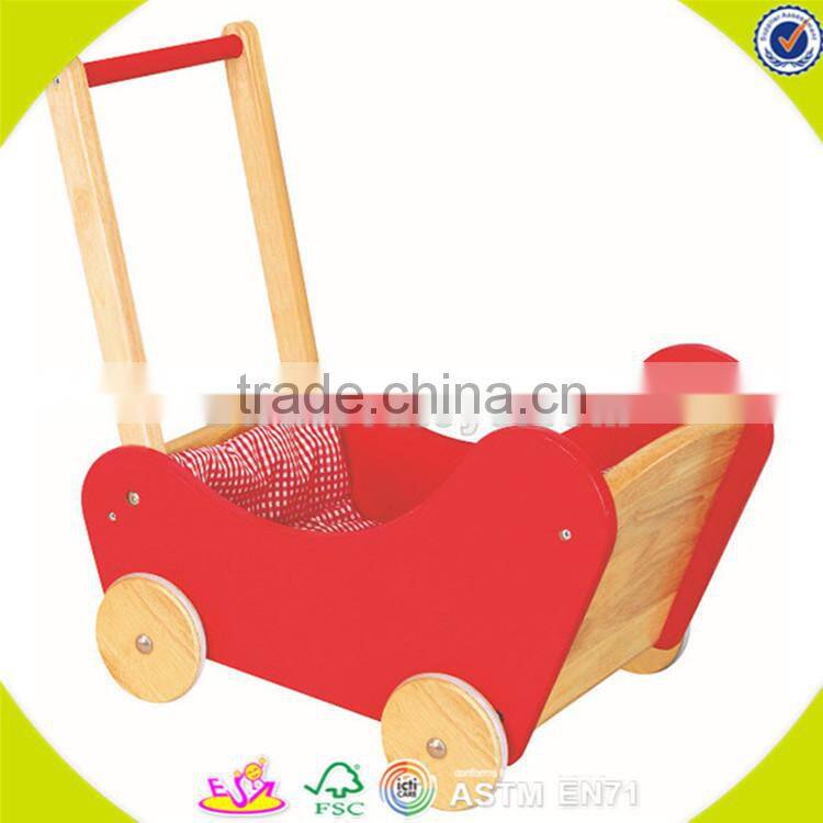 wholesale useful wooden stroller walker educational kids wooden stroller walker toy best wooden stroller walker W16E031