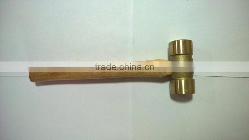 wooden handle TPR handle brass hammer with competitive price