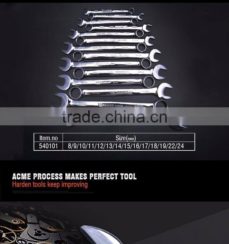 2016 hot sale Chrome Vanadium 14 pcs gear wrench