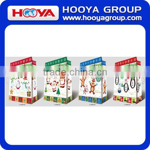 High Quality Decorative Christmas Gift Bag Customized Paper Gift Bag