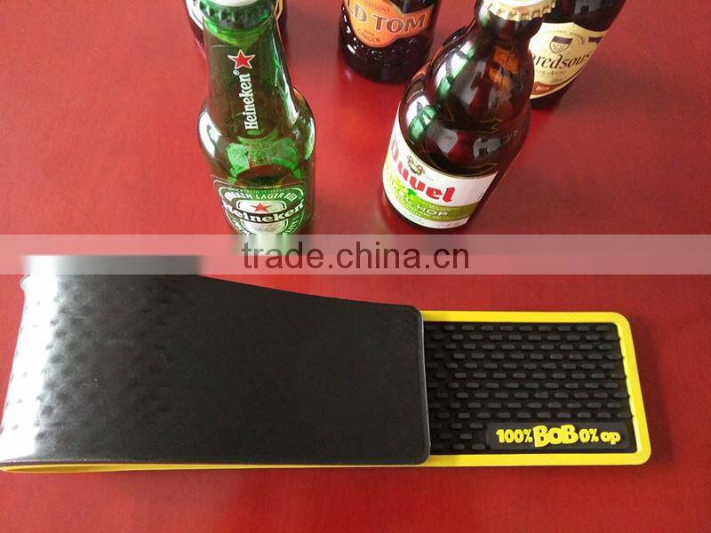 customised design bar mat anti-slip brands led beer bar mat