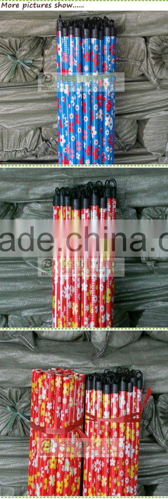 Factory price pvc cover wood handle,long handle cleaning brush