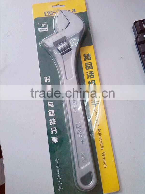 15" High grade Carbon steel Adjustable spanner