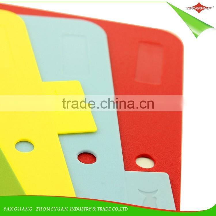 ZY-R1020 Top quality FDA Home kitchen plastic chopping block Cutting Board