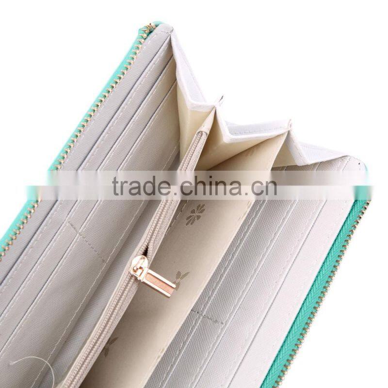 Brand Women Wallet Carteira Feminina PU Leather Card Purse Female Carteras Mujer Monederos Long Zip Wallet Money Bag Billeteras