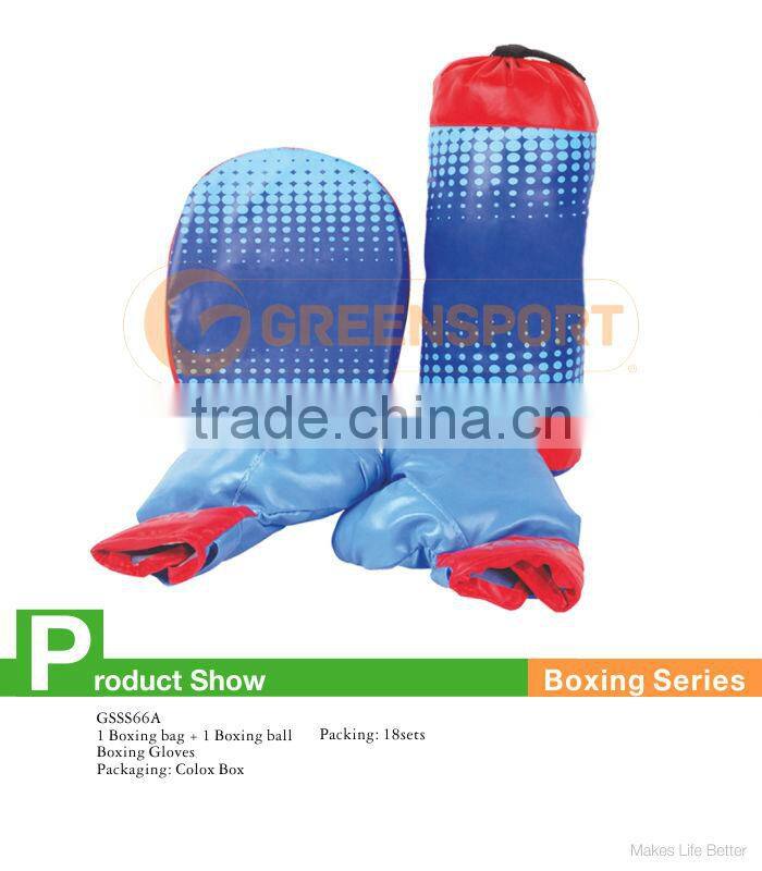 boxing bag and ball for kids training boxing gloves