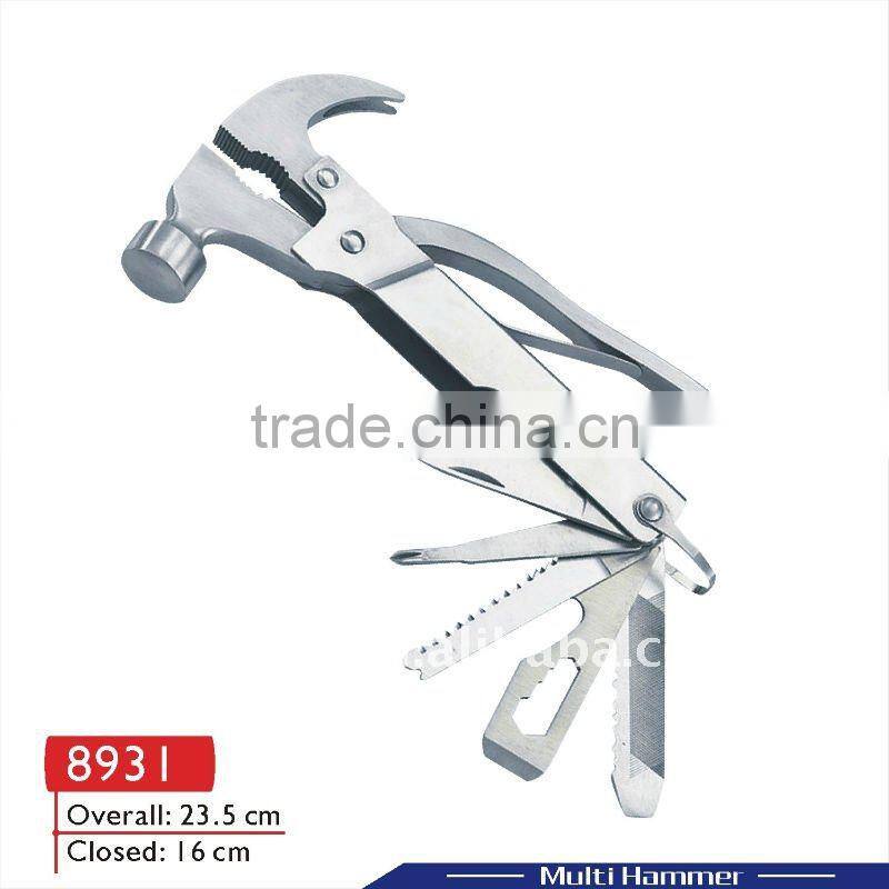 2014 new Promotion hardware mini multi function pocket hand tool hammers with axe 8931