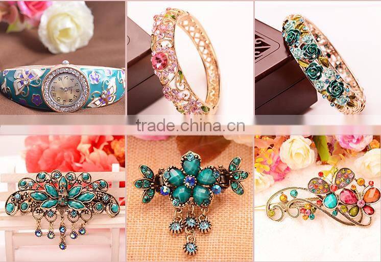 Crystal Rhinestone Drop Beads Hairpins
