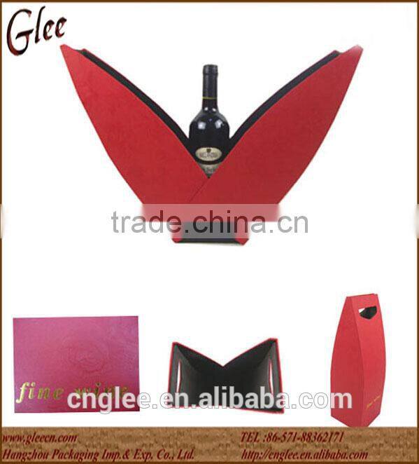 Good quality custom paper cardboard wine bottles box