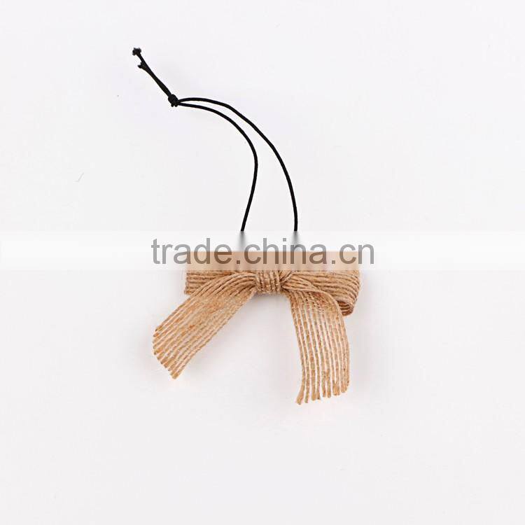 New Design Natural Jute Burlap Ribbon Bows for christmas gift