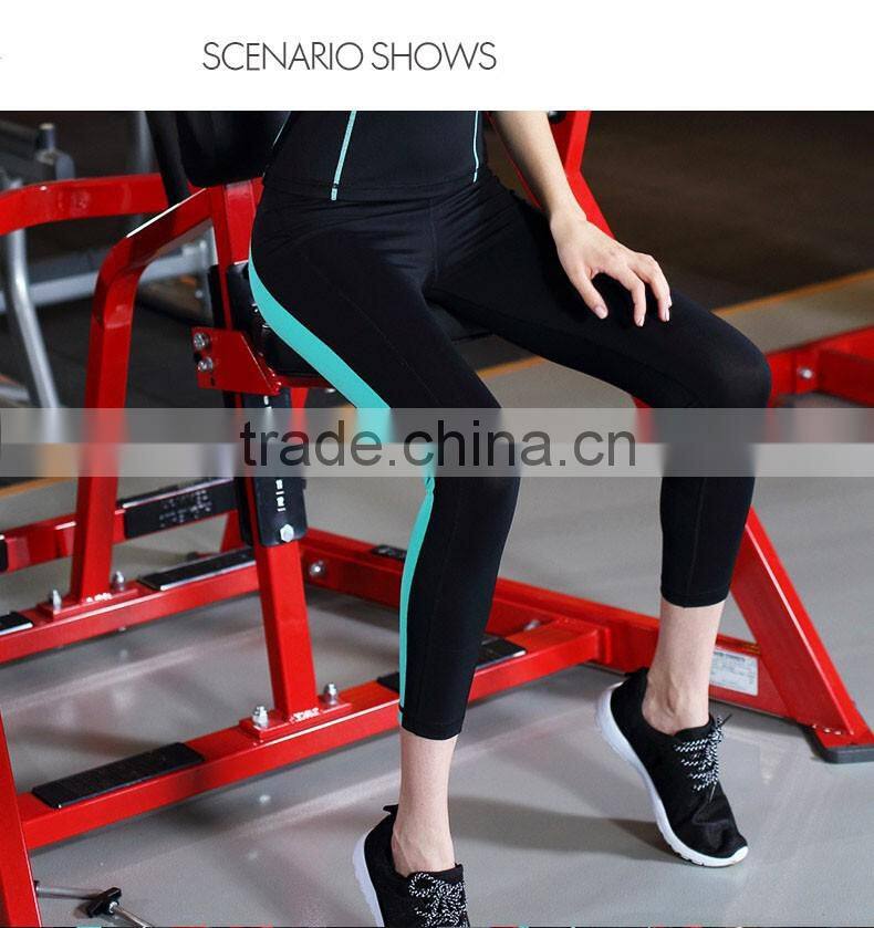 top quality active work out yoga wear&fittness ladies capri trousers, fitness clothes, activewear