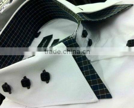 Italian designs shirts Mens fancy designs shirts double contrast collar shirts