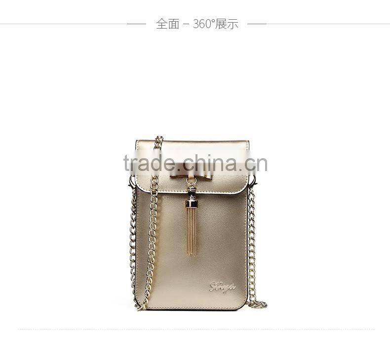 new design fashion cow leather lady shoulder bag