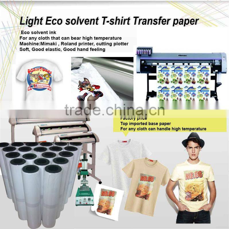 Eco-Solvent Ink Heat T Shirt Transfer Paper
