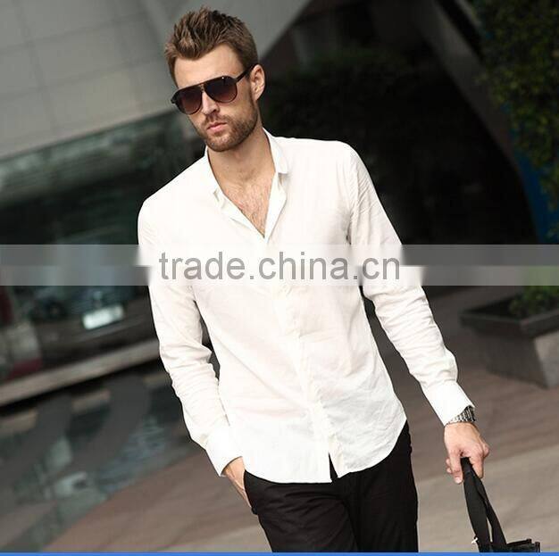 new design made to measure cotton casual slim men shirt BST008