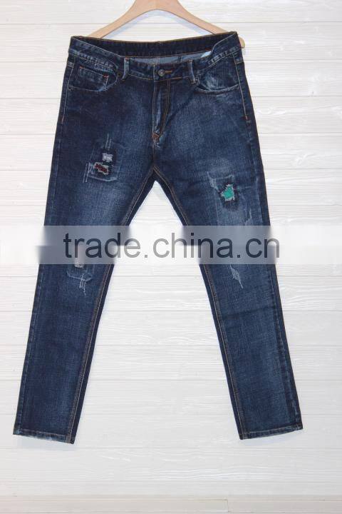 GZY hot sales ripped patch scratch men's jeans new fashion jeans pants male vogue trouser wholesale price stock