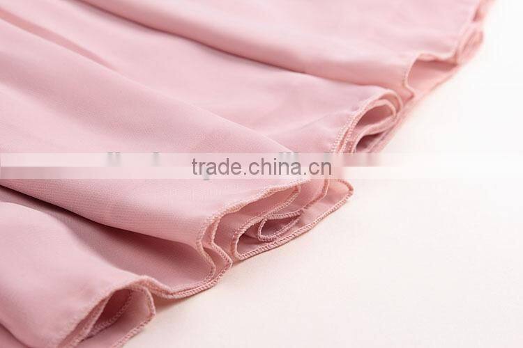 2015 Latest Hot sell Fashion popular girls chiffon mature women short skirt