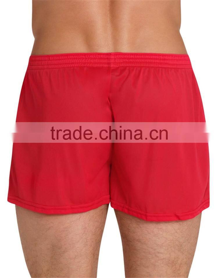 2015 fashionable wholesale plain red boxer shorts woven mens boxer shorts