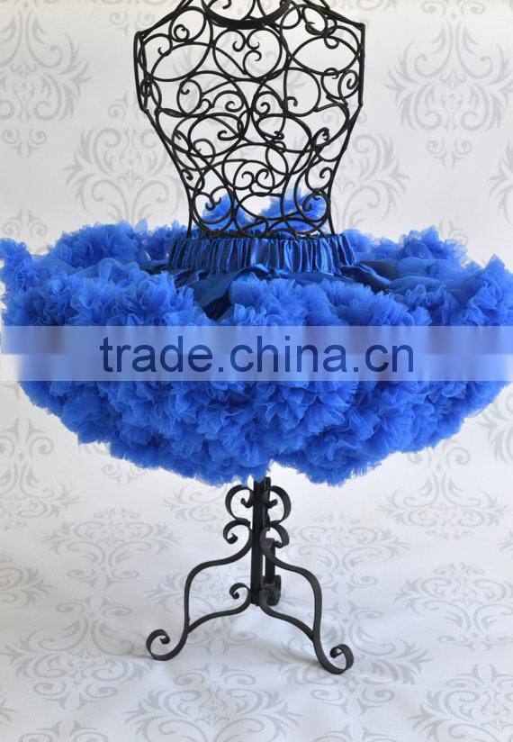 Wholesale blue tutu skirtsgirls rufle plus size skirts tutu dresses for girls