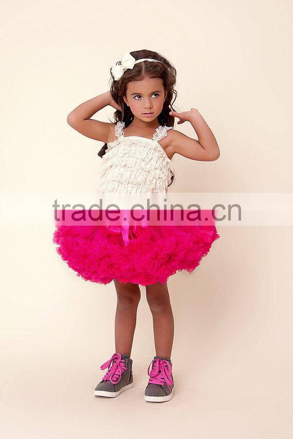 Hot Sale Baby Boutique Dresses TuTu Pettskirts Ruffle Fluffy TuTu Dress