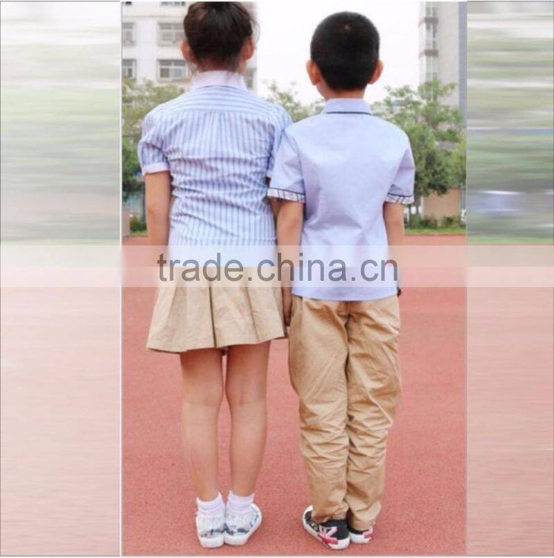 Wholesale Custom Primary Uniforms Shirts Pants Skirt Online kids School Uniform