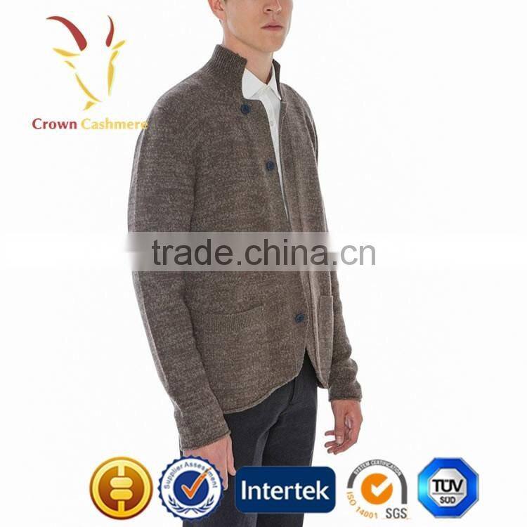 Boutique 100% Cashmere Cardigan Sweater Mongolia for Man