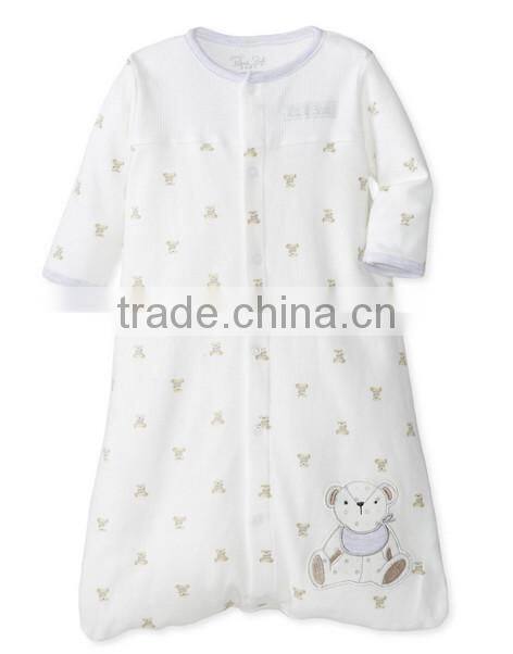 China alibaba applique wearable cotton baby sleeping sacks