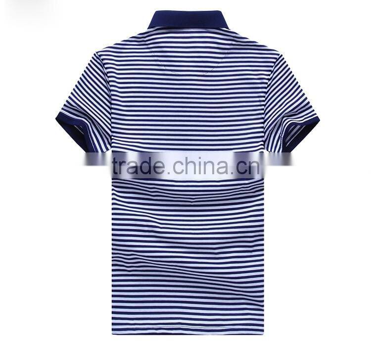 men fashion 100% cotton golf custom striped polo shirt