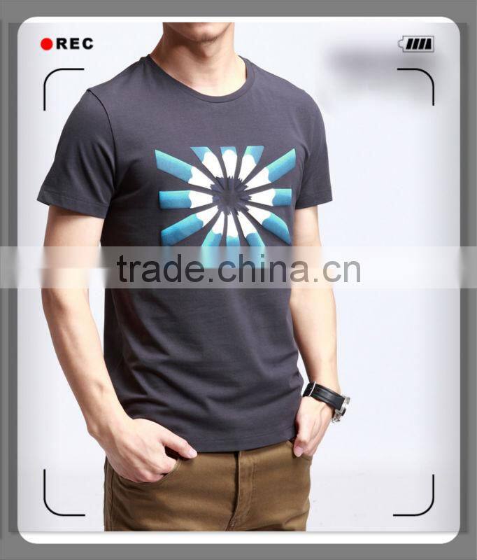 Mens cotton jersey short sleeve printed tshirts 201308