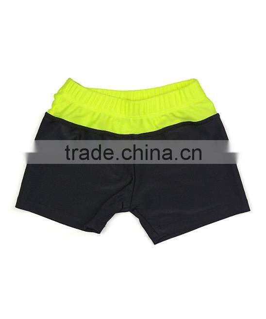Newest Boys Swim Short With Black And Chartreuse Swim Trunks Boys Beachwear Boys Wear B-NP-R905-368