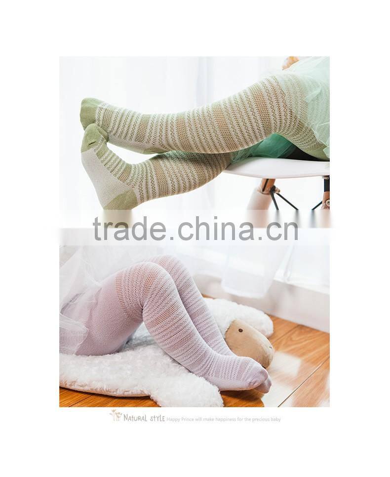 2016 Summer baby tights pantyhose with net design cotton socks