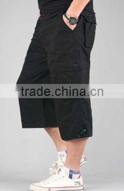 Guangzhou factory custom men's three quarter pants