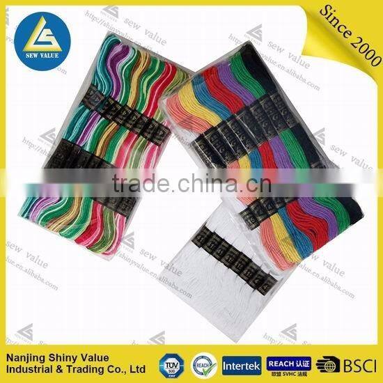 Cotton embroidery Thread 16X5G cheap sewing thread