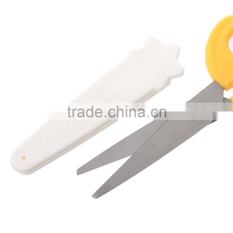 Colorful Stainless Steel Home Office Yellow student/Kids Cutting Scissors