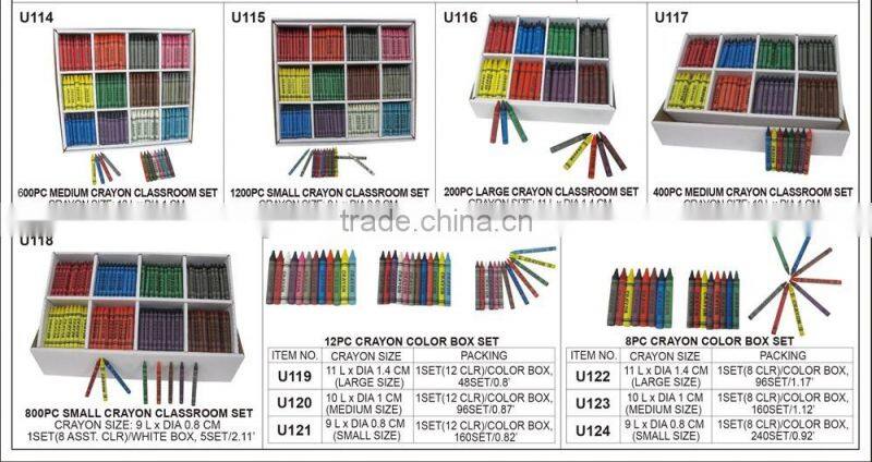 300PC LARGE CRAYON CLASSROOM SET / NON TOXIC CRAYON
