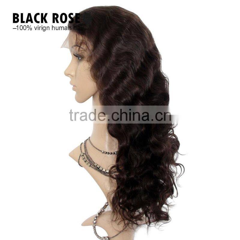 AAAAA Front Lace Wigs for Black Women,Beauty Virgin Brazilian Hair Lace Wig,Human Hair Wig