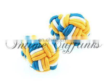 2013 multicolor silk knot cufflinks