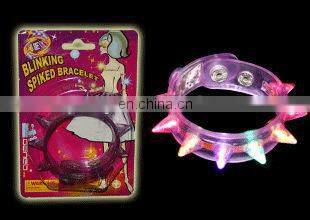 LBS-0057 LED spike bracelets Flashing spike bracelets