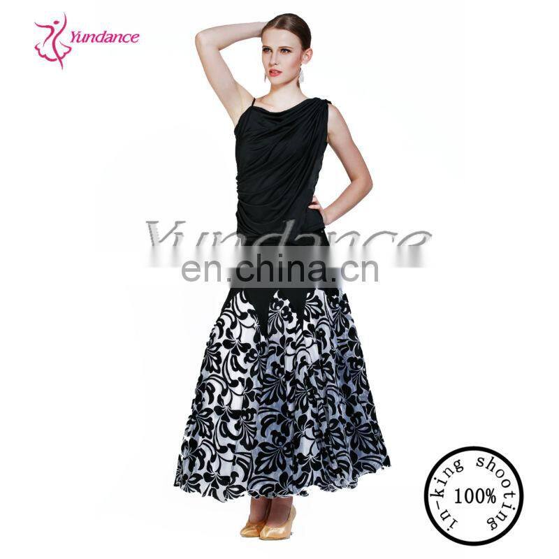 AB028 Black And White Ballroom performance dance wear