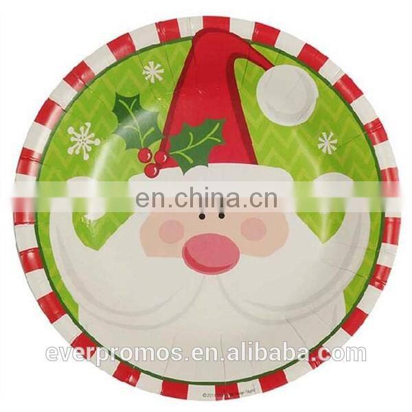 Customer High Quality Disposable Paper Plate /Confetti Happy Birthday Cake Plates