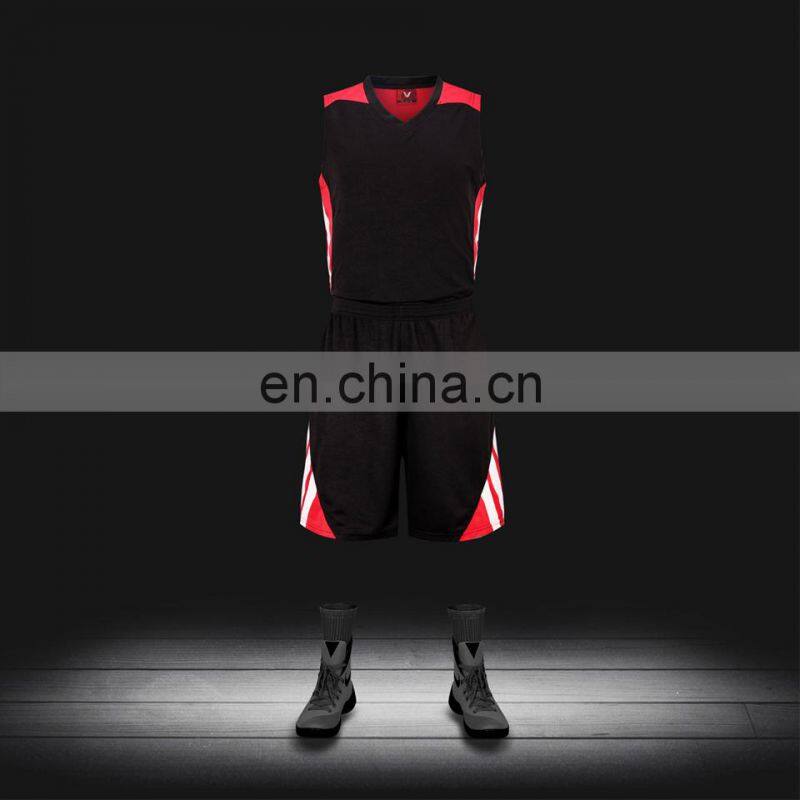 Blue color college team basketball uniform jersey custom name number