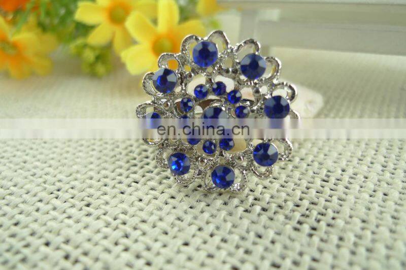 2015 peacock design rhinestone brooch with pin for decoration