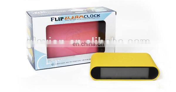 Novelty Reversal double sided station clock digital prayer time clock kids alarm clock