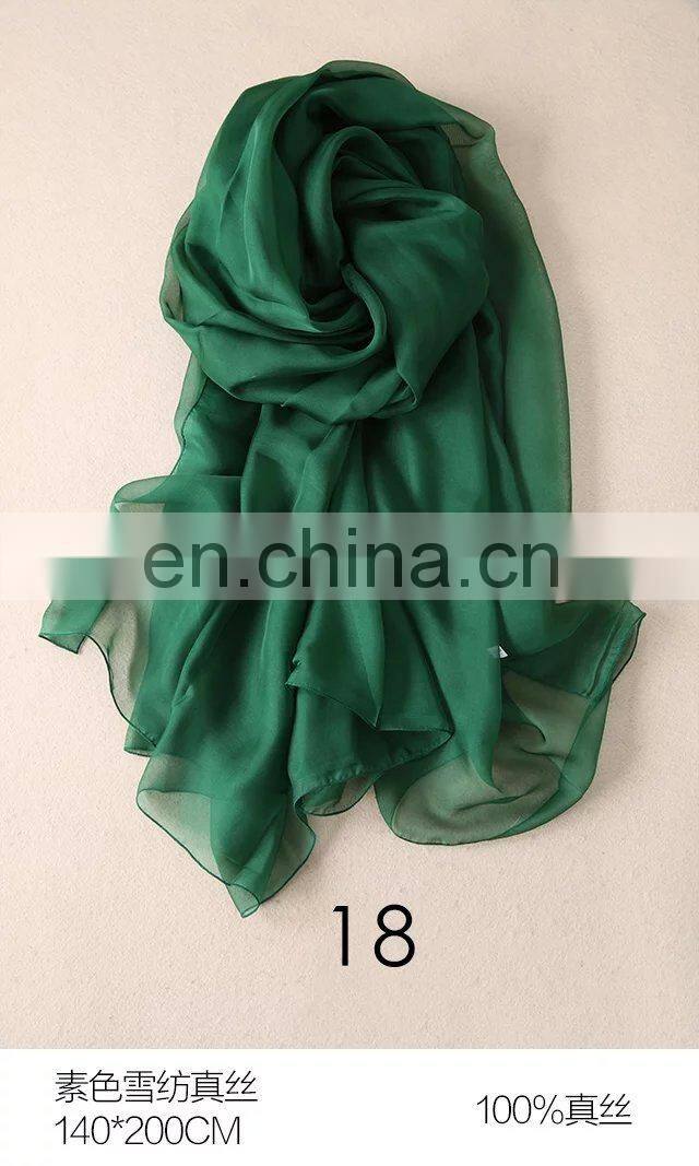 instant hijab white silk scarf for painting pure silk scarf