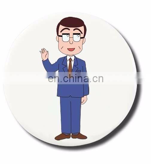 Magnetic tin buttom badge