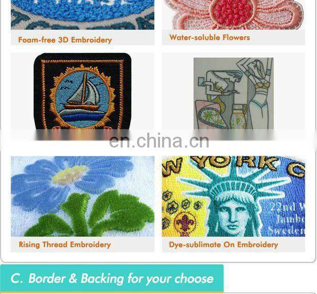Popular Navy Duck Applique Embriodery Patch For Clothing Accessory