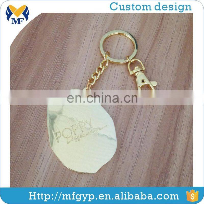 High quality custom logo rotating soccer keychain